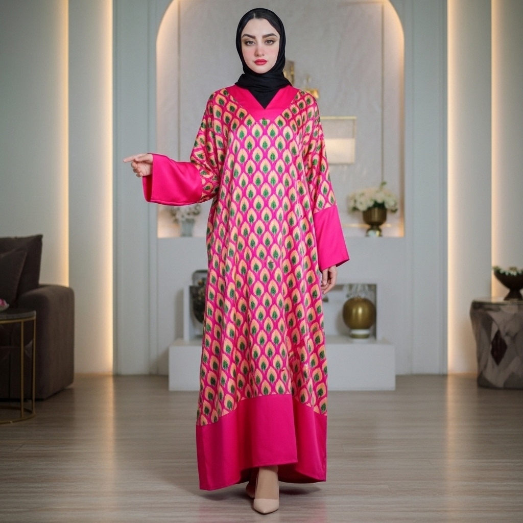 كافتان مغربي انيق ساتان