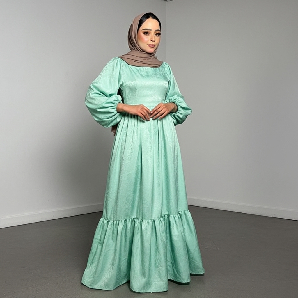 فستان محجبات انيق للسهرات