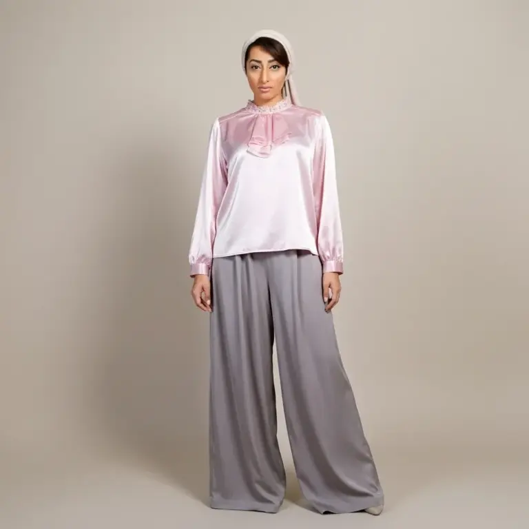 5 أفكار لتنسيق البنطلون الواسع للمحجبات (بالصور)