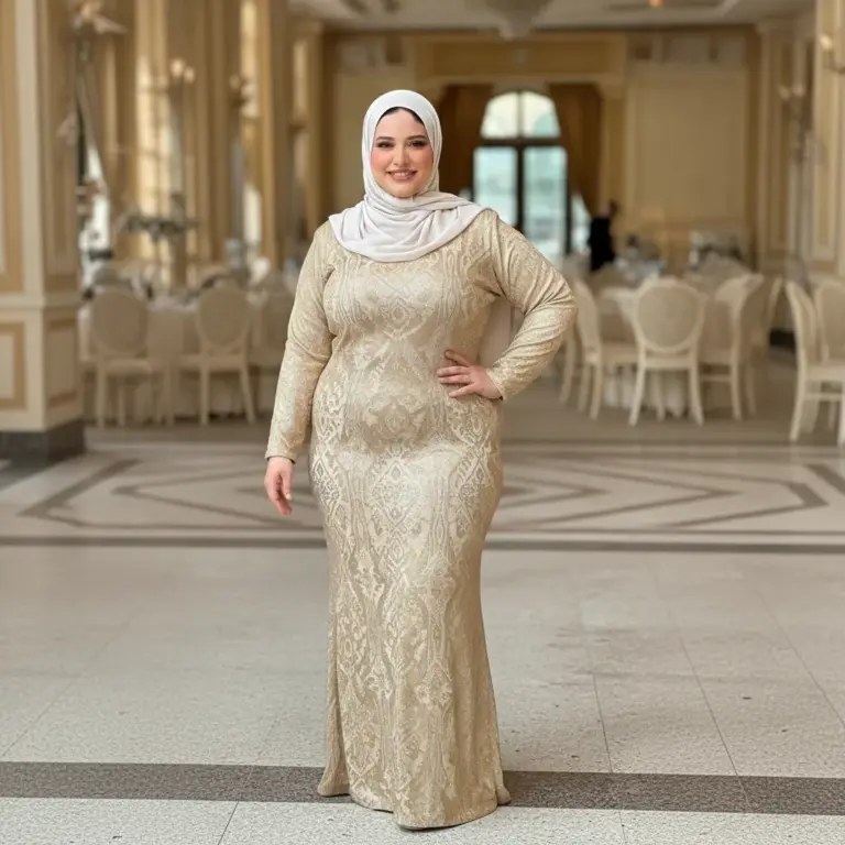 اطلالات محجبات بلس سايز لكل المناسبات (16 اطلالة بالصور)