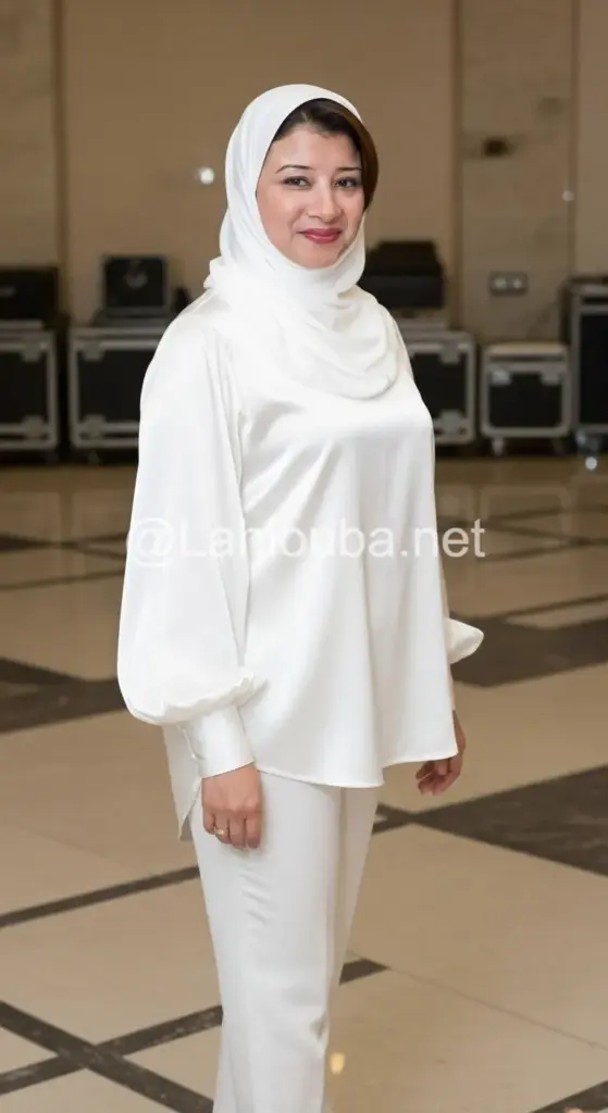 صور محجبات في الافراح ترتدي ملابس ساتان