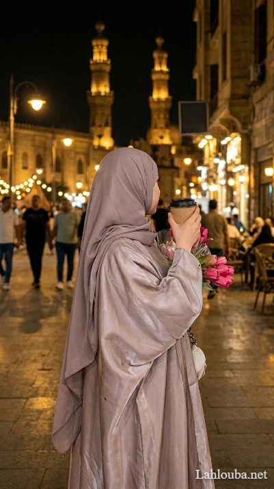 خلفيات بنات محجبات امام مسجد الحسين